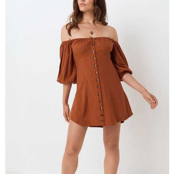 Spell & The Gypsy Collective Dress Mini Dress Boho Rani Mini Dress Size XXS NWT - Picture 2 of 12